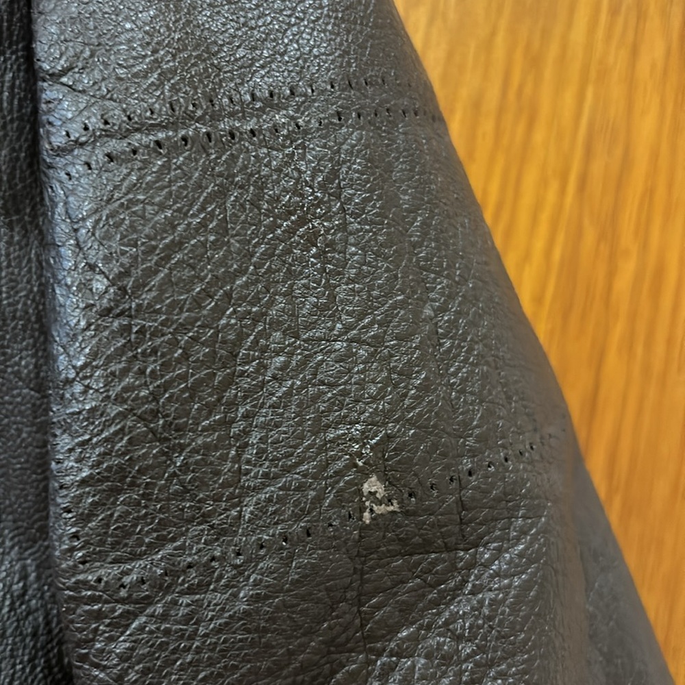 Vintage G1 brown leather bomber jacket, USN - Picture 10 of 15